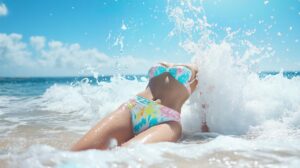 Lire la suite à propos de l’article Le Maillot de Bain 3 Pièces / Trikini : L’Allure Pin-Up Revisitée pour l’Été